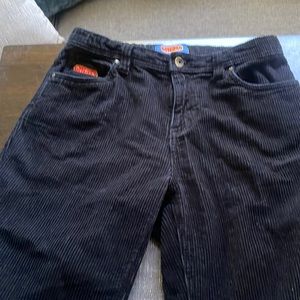 Empyre loose fit corduroy skate pants black